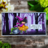 Stamping Bella Tiny Townie Wanda The Witch & Her Cauldron Cling Stamp