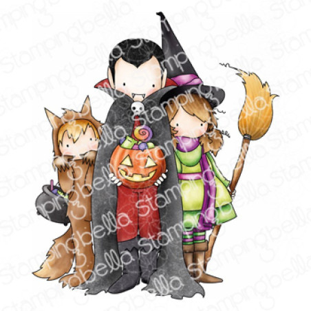 Stamping Bella Tiny Townie Trick or Treaters Cling Stamp