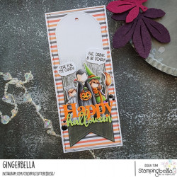 Stamping Bella Tiny Townie Trick or Treaters Cling Stamp