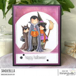 Stamping Bella Tiny Townie Trick or Treaters Cling Stamp