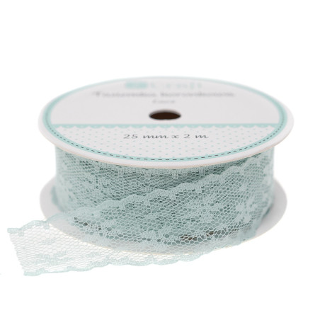 Nastro in Pizzo Menta 2m x 2,5cm