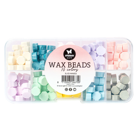 StudioLight Wax Beads Pastels 10colori