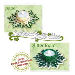 Leane Creatief Tealight Holder Crystal 3D Dies