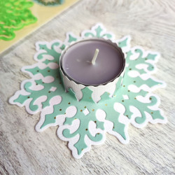 Leane Creatief Tealight Holder Crystal 3D Dies
