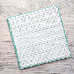Nellie's Choice 3D Embossing Folder Merry Christmas