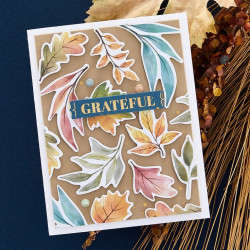 Spellbinders Serenade of Autumn Paper Pad 15x15cm con FOIL ORO