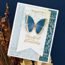 Spellbinders Serenade of Autumn Paper Pad 15x15cm con FOIL ORO