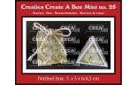 Crealies Create A Box MINI no. 25 Box Triange Box MINI
