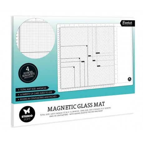 Studio Light Magnetic Glass Mat with Magnets