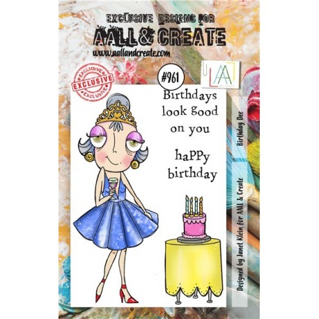 AALL & Create Stamp Set A7 961 Birthday Dee