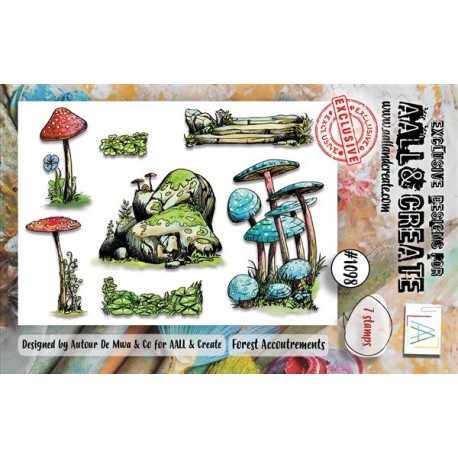 AALL & Create Stamp Set A7 1098 Forest Accoutrements