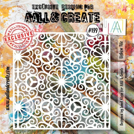 AALL & Create Stencil 199 Lisbon Tile