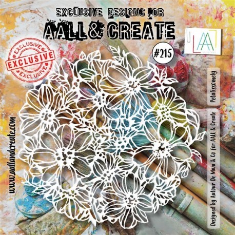 AALL & Create Stencil 215 Petalissomely