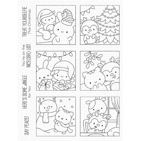 My Favorite Things Xmas Selfies Clear Stamps