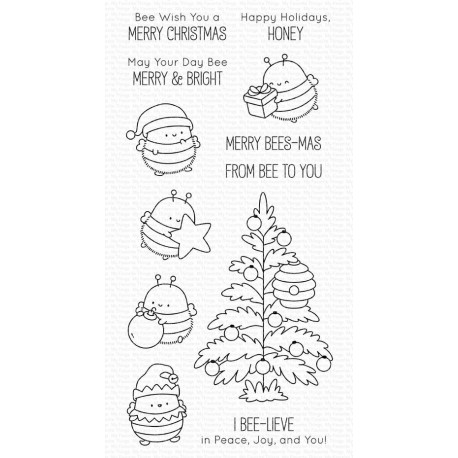 My Favorite Things Merry Bees-mas Clear Stamps