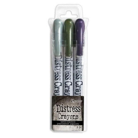 Tim Holtz Distress Crayon Pearl Halloween Set 6