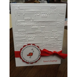 Fustella Embossing Sheet Music Darice