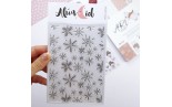 Alua Cid Familia Snowflakes background Clear Stamp