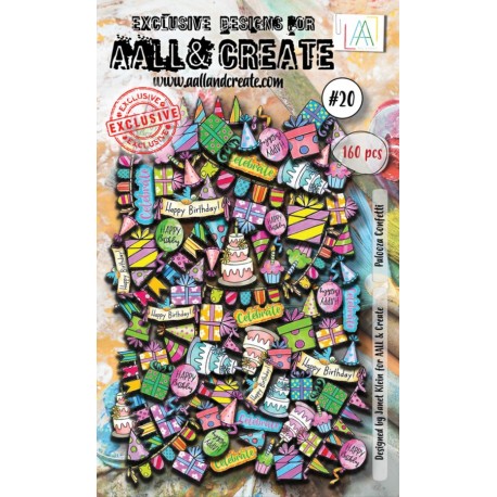 Aall & Create Ephemera Die-cuts Palooza Confetti 20 160pz