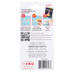 We R Chibitronics LED Circuit Stickers White Bulk Pack 24pz