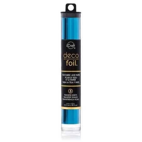 Deco Foil Transfer Sheets Ocean Blue 5 fogli