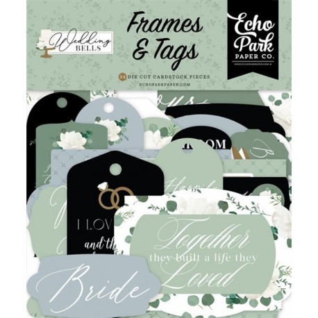 Echo Park Wedding Bells Frames & Tags 34pz