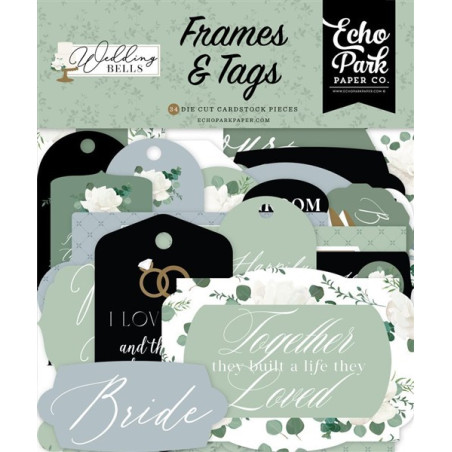 Echo Park Wedding Bells Frames & Tags 34pz