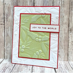 Spellbinders Holly & Foliage 3D Embossing Folder