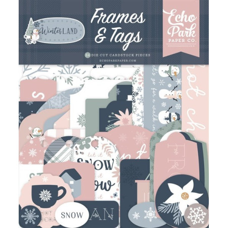 Echo Park Winterland Frames & Tags 34pz