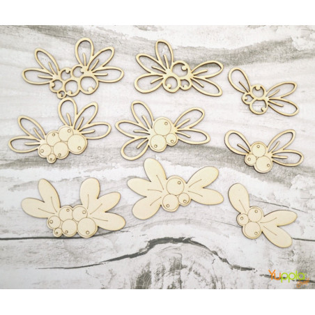 YupplaCraft Legnetti Bacche Natalizie