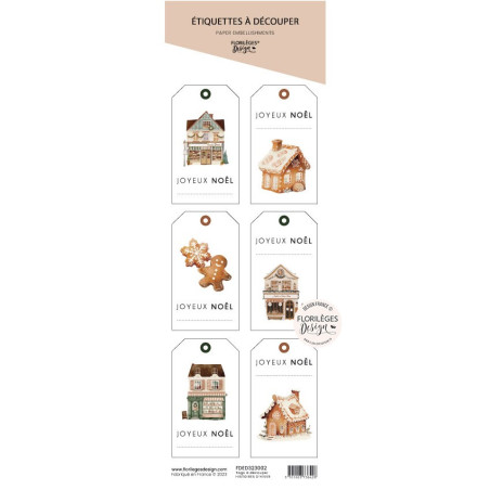 Florileges TAGS ritagliabili HISTOIRES D'HIVER