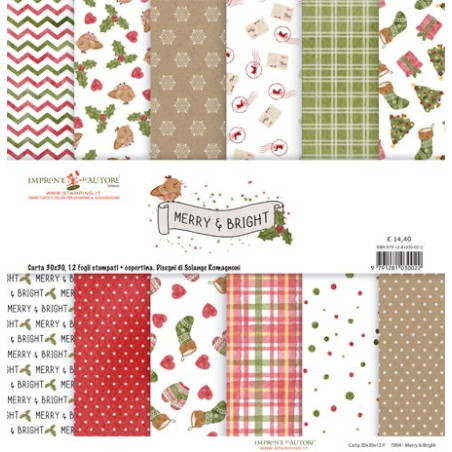 Impronte d'Autore Merry & Bright Paper Pad 30x30cm