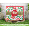 Lawn Fawn Poinsettia Background Lawn Clippings Stencil 3pz