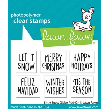 LAWN FAWN Little Snow Globe Add-On Clear Stamp