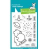 LAWN FAWN Little Snow Globe BEAR Clear Stamp