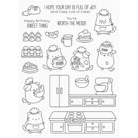 My Favorite Things Kitchen Cuties Clear Stamps