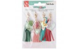 Vicki Boutin Peppermint Kisses Charms Tassels with Shaker 4pz