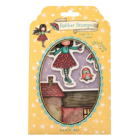 Gorjuss Collecting Light As A Feather Stamp 522