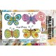 AALL & Create Stamp Set A7 1041 Mariposa