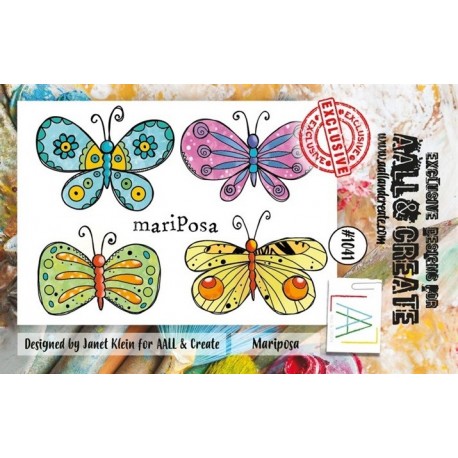 AALL & Create Stamp Set A7 1041 Mariposa