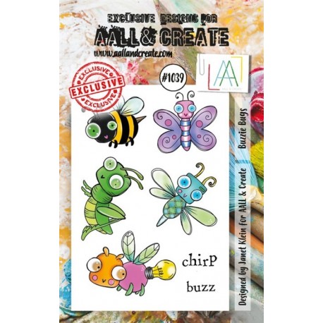 AALL & Create Stamp Set A7 1039 Buzzie Bugs