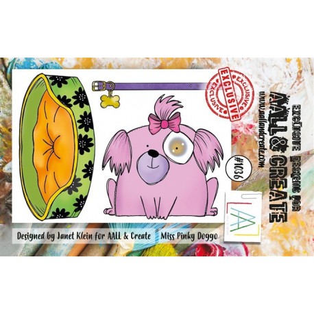 AALL & Create Stamp Set A7 1036 Miss Pinky Doggo