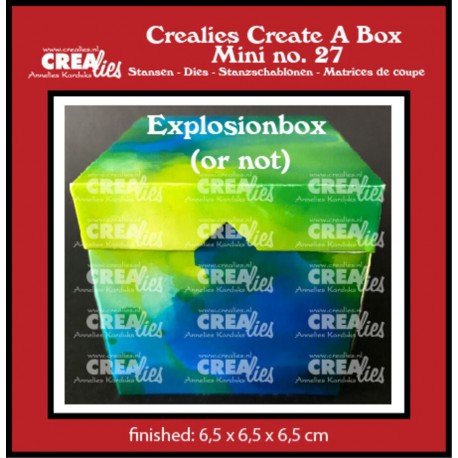 Crealies Create A Box Mini Dies No. 27 Explosion (Or Not) Box Mini