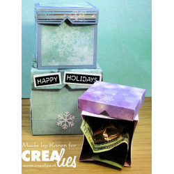 Crealies Create A Box Mini Dies No. 27 Explosion (Or Not) Box Mini