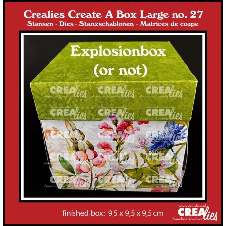 Crealies Create A Box Large Dies No. 27 Explosion (Or Not) Box Large
