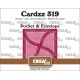 Crealies Cardzz Dies No. 319 Pocket & Envelope with 4 Half Circle Flaps