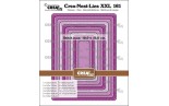 Crealies Crea-Nest-Lies XXL Dies No. 161 Rectangles With Rounded Corners And Stitchline