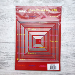 Crealies Crea-Nest-Lies XXL Dies No. 163 Inchies Squares + Layer Up And Layer Down