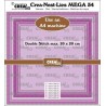 Crealies Crea-Nest-Lies Mega Dies No. 34 Squares with Double Stitch, Full cm