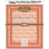 Crealies Crea-Nest-Lies Mega Dies No. 36 Rectangles with Double Stitch, Full cm